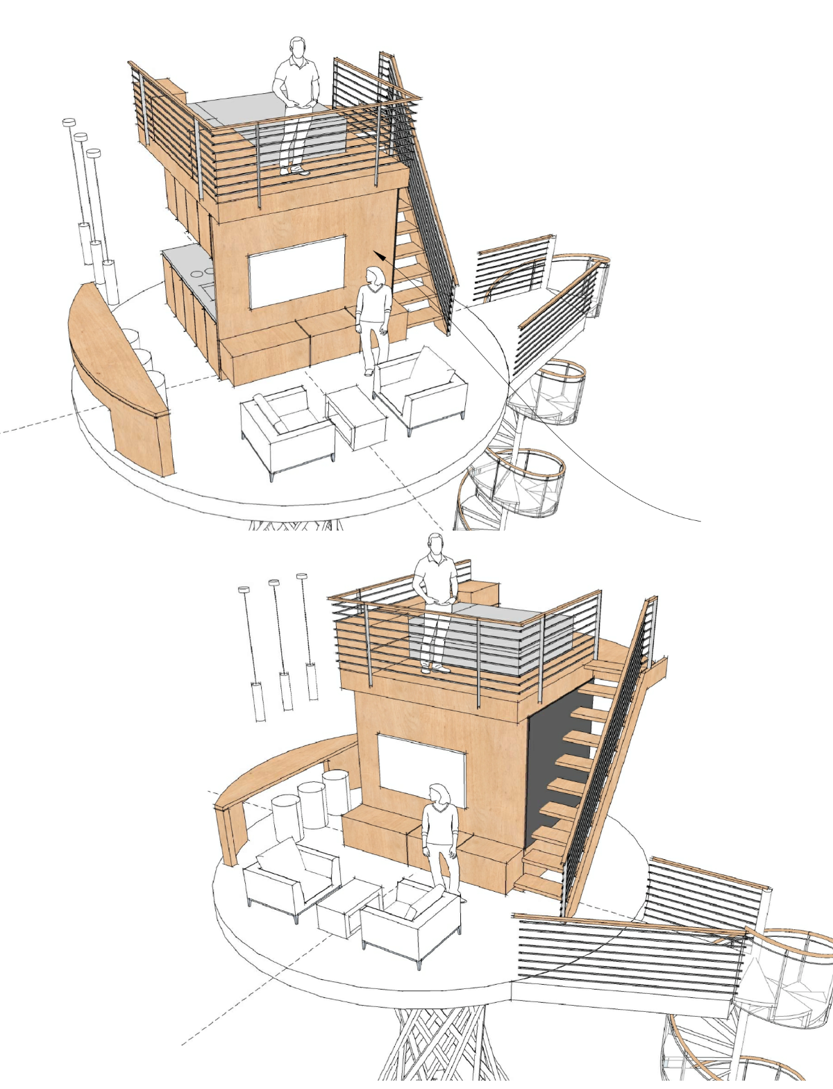 Cedar interior illustration